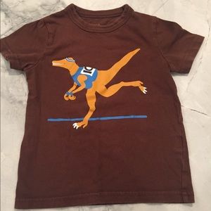 Mini Boden running dinosaur t-shirt
